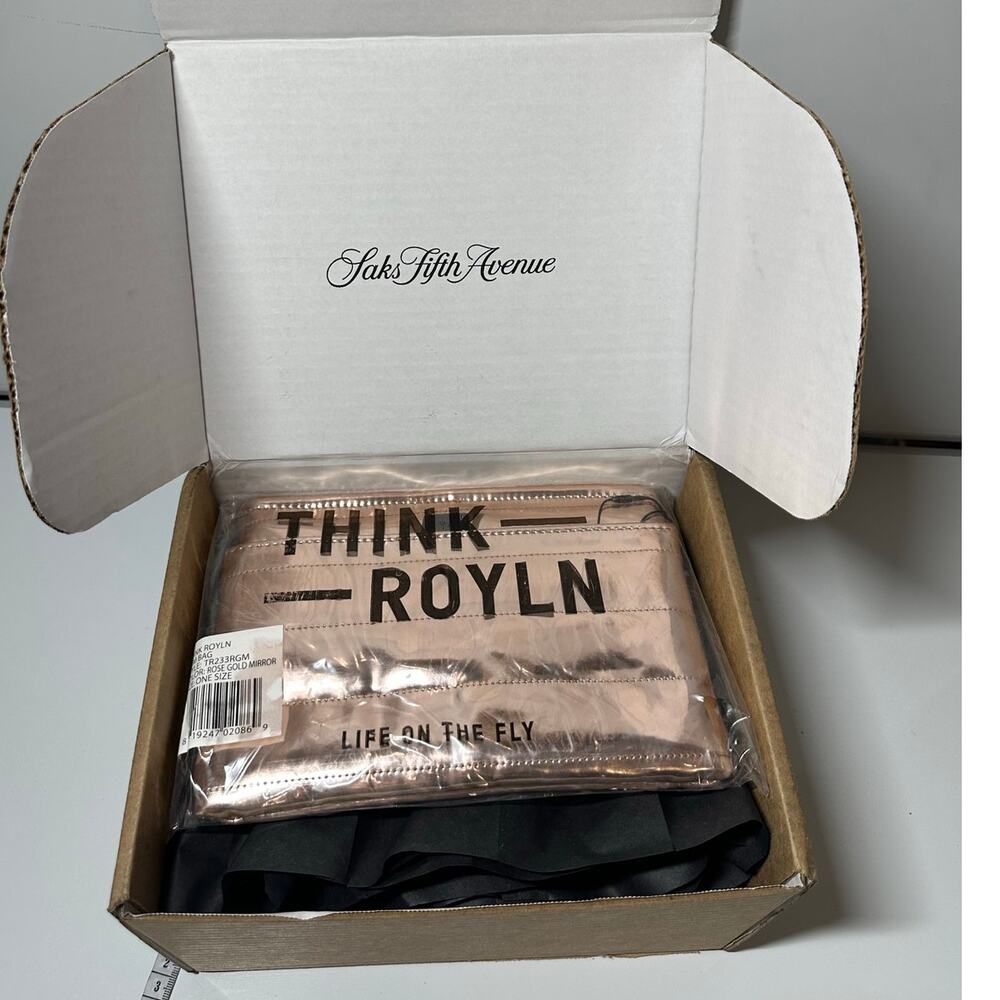 New NWT Think Royln rose gold the bun bag c crossbody belt waist bag